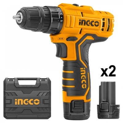 INGCO - CDLI1232E Δραπανοκατσάβιδο Μπαταρίας 12V Li-Ion (2x1.5Ah)